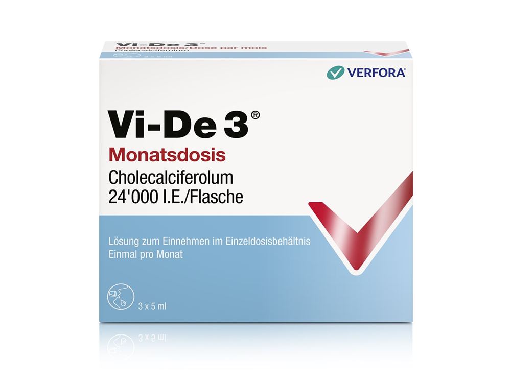 VI-DE 3 dose par mois solution buvable 24000 IE/5ml, image principale