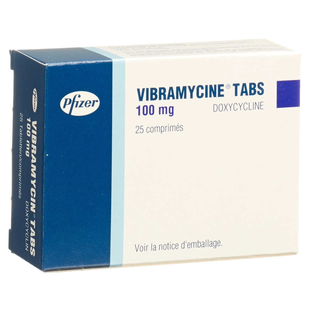 VIBRAMYCINE Tabs 100 mg, image 2 sur 2