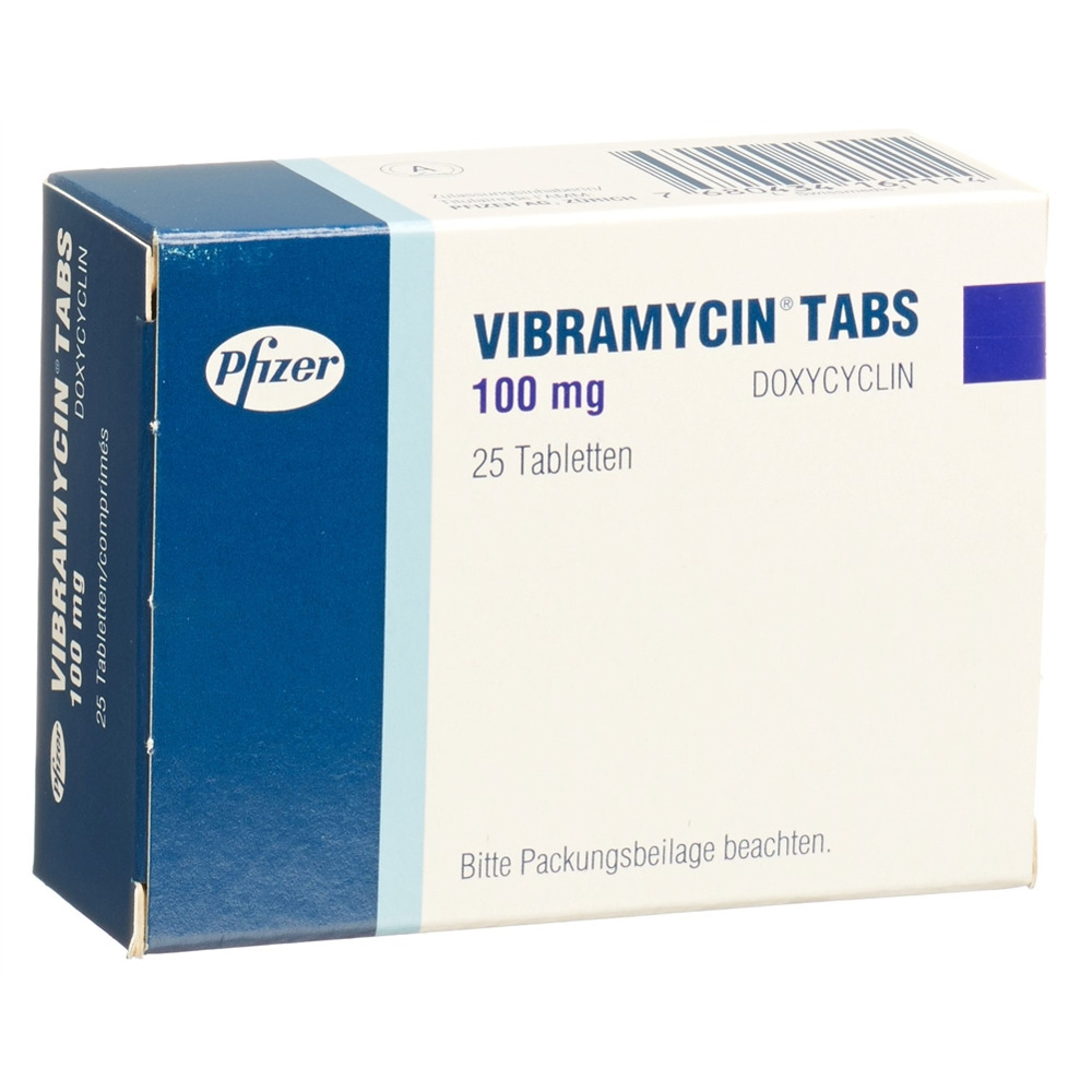 VIBRAMYCINE Tabs 100 mg, image principale