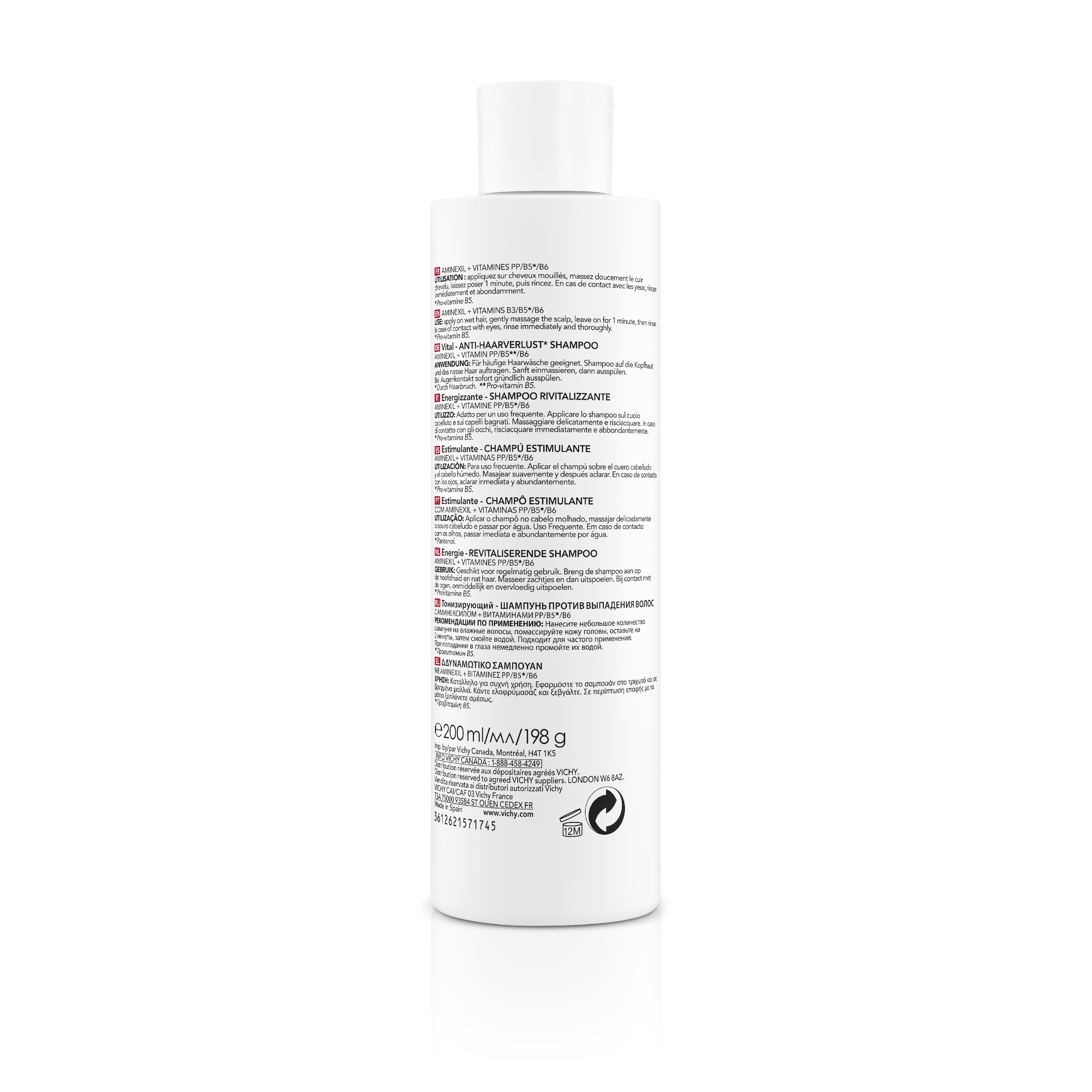 Vichy Dercos Shampooing Energisant Aminexil, image 5 sur 5