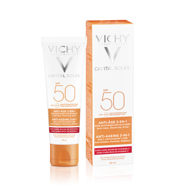 Vichy Ideal Soleil Anti-Age Creme, Bild 2 von 3