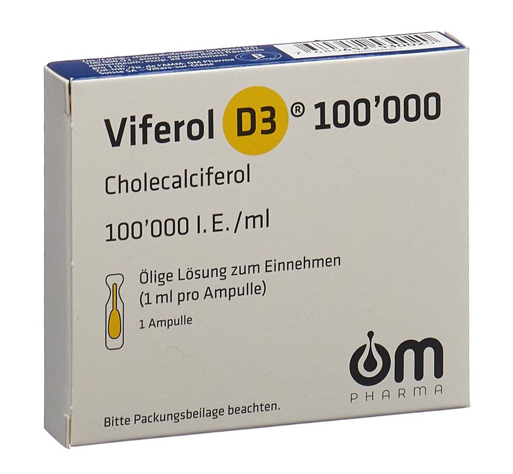 VIFEROL D3 sol buv 100000 IE/ml amp 1 pce, image principale