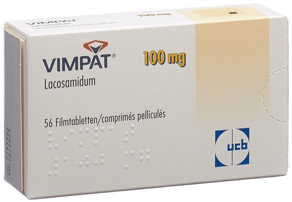 VIMPAT cpr pell 100 mg blist 56 pce, image principale