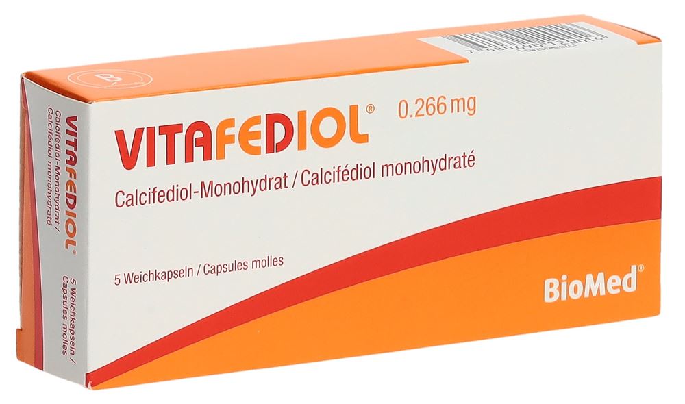 VITAFEDIOL caps moll 0.266 mg blist 5 pce | Commander en ligne