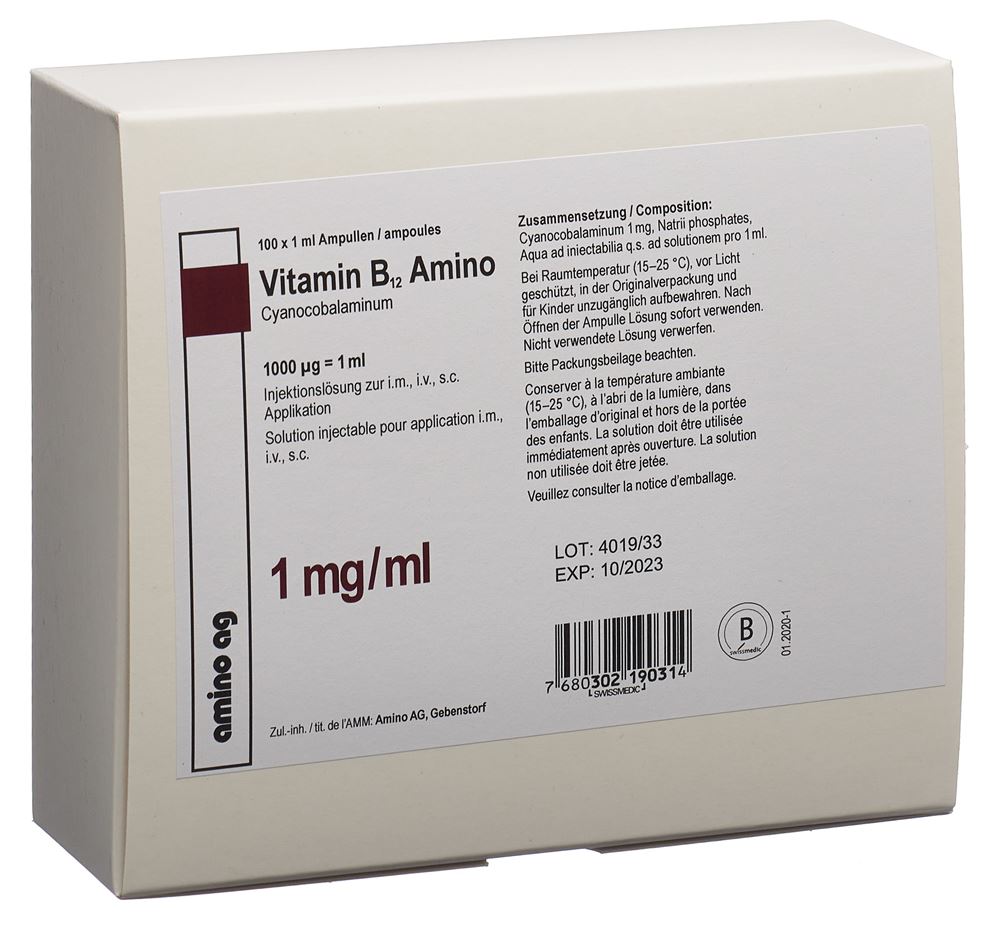 VITAMINE B12 Amino 1000 mcg, Hauptbild