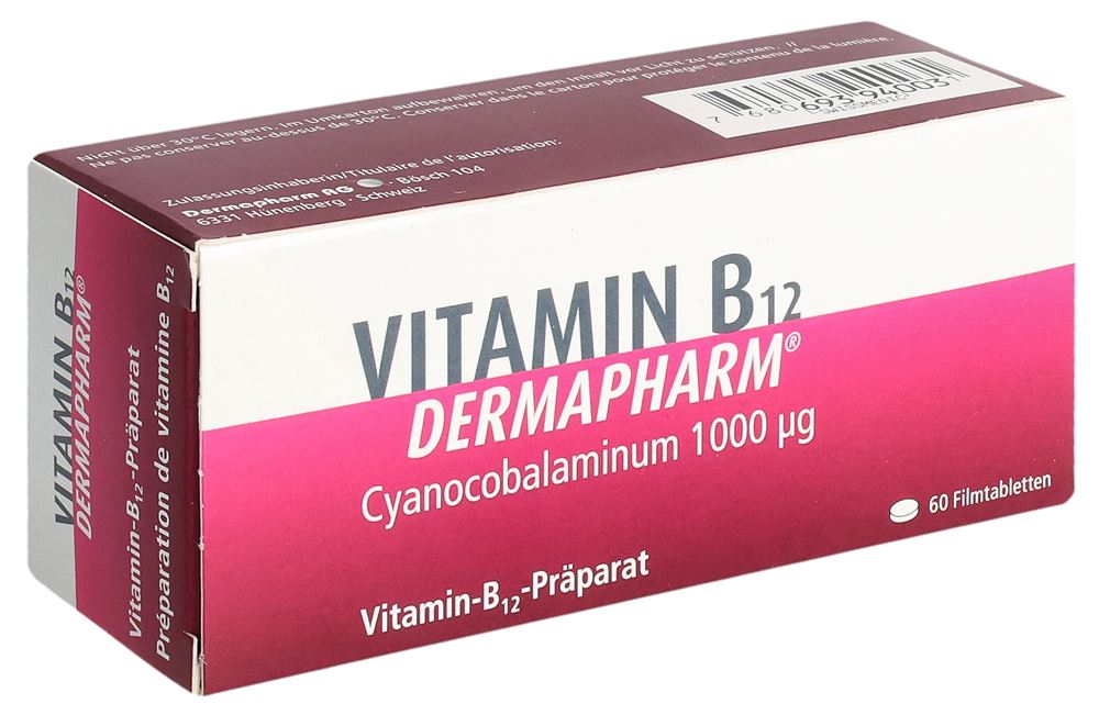 VITAMINE B12 Dermapharm 1000 mcg