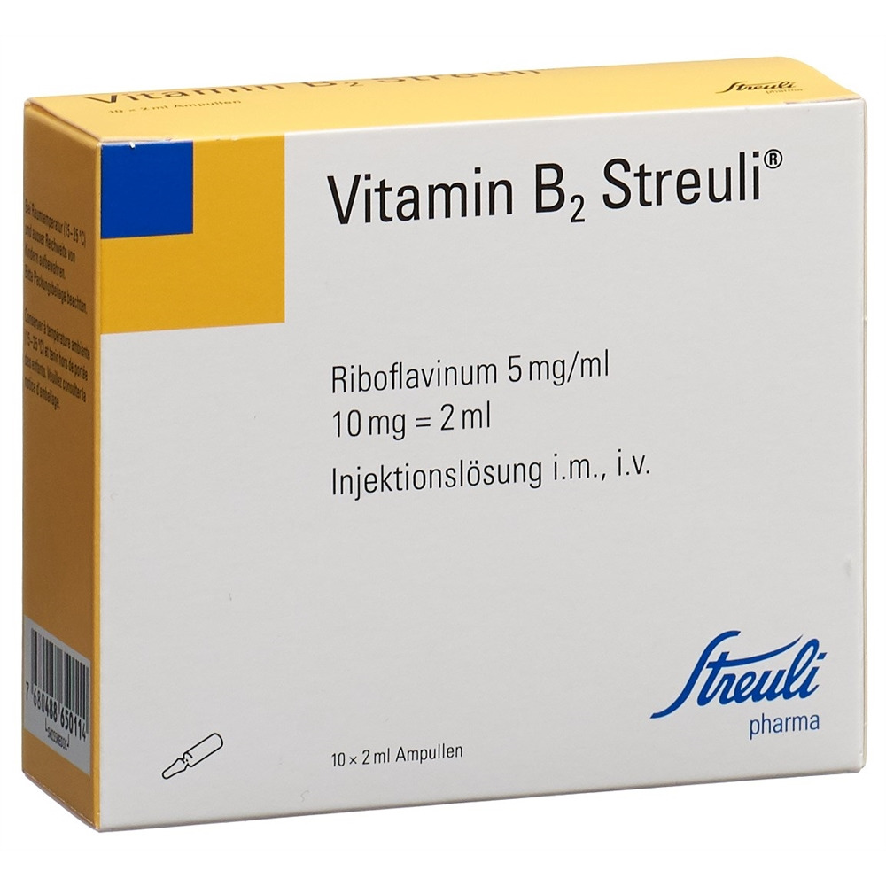 VITAMINE B2 Streuli 10 mg/2ml, Hauptbild