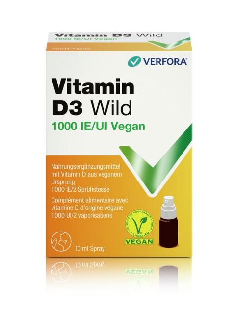 VITAMINE D3 WILD Spray 1000 IE vegan 10 ml, Hauptbild