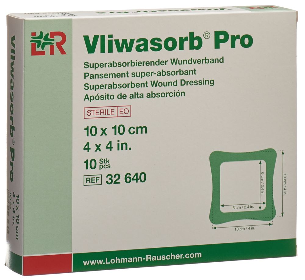 Vliwasorb Pro Superabsorbierender Wundverband