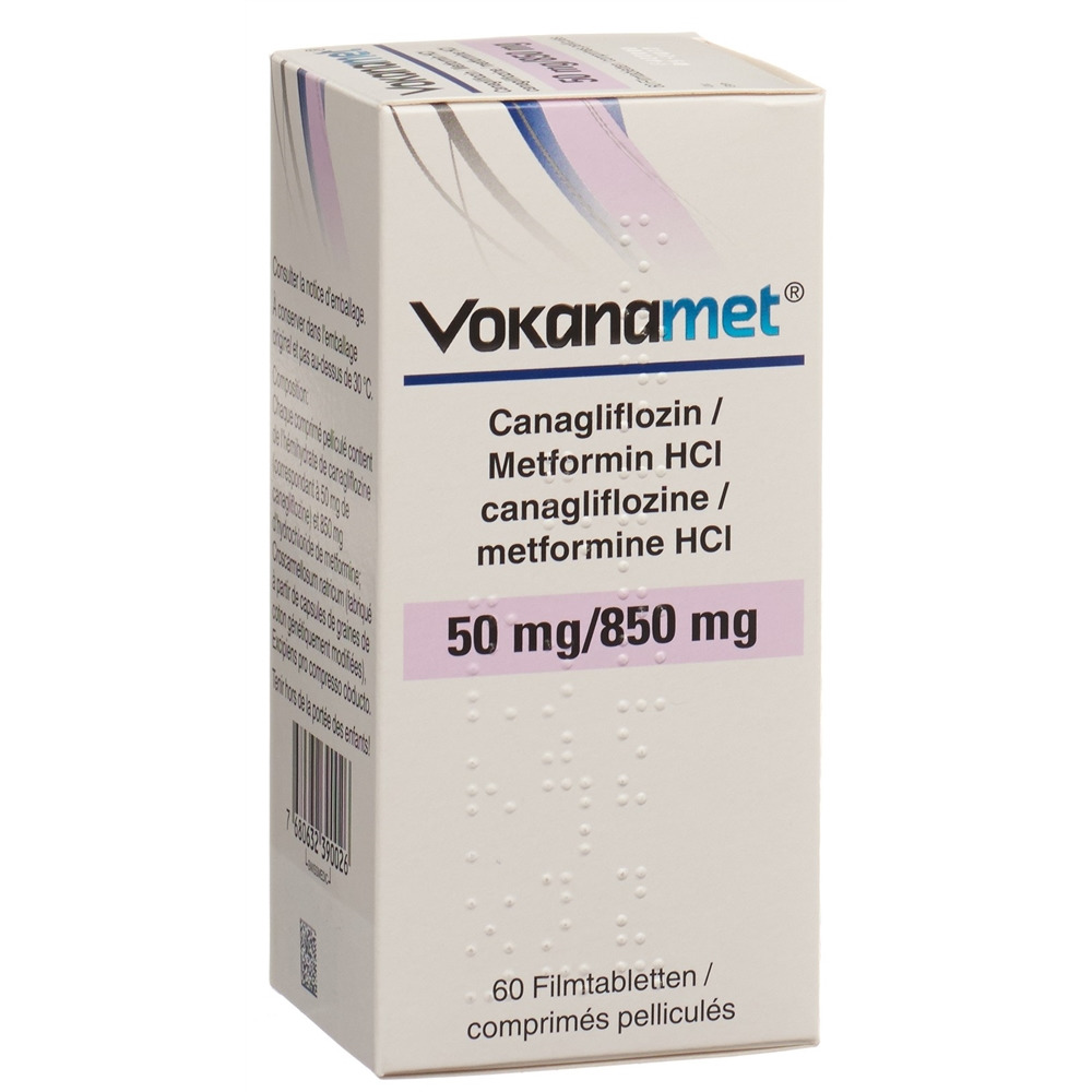 VOKANAMET cpr pell 50/850 mg bte 60 pce, image 2 sur 2