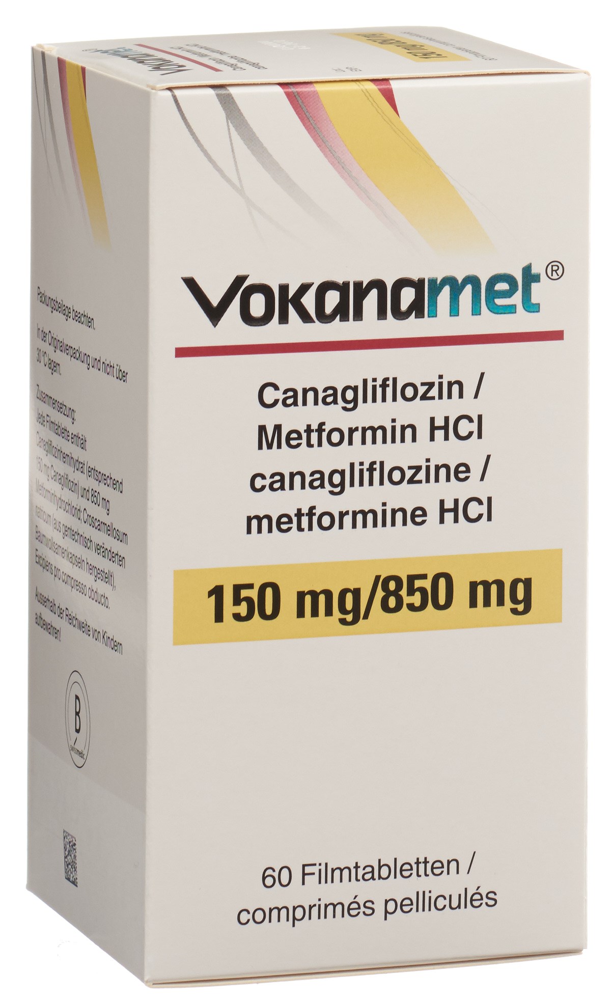 VOKANAMET Filmtabl 150/850 mg Ds 60 Stk, Hauptbild