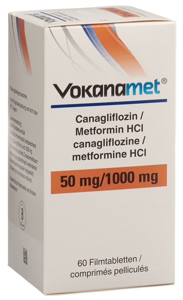 VOKANAMET Filmtabl 50/1000 mg Ds 60 Stk, Hauptbild