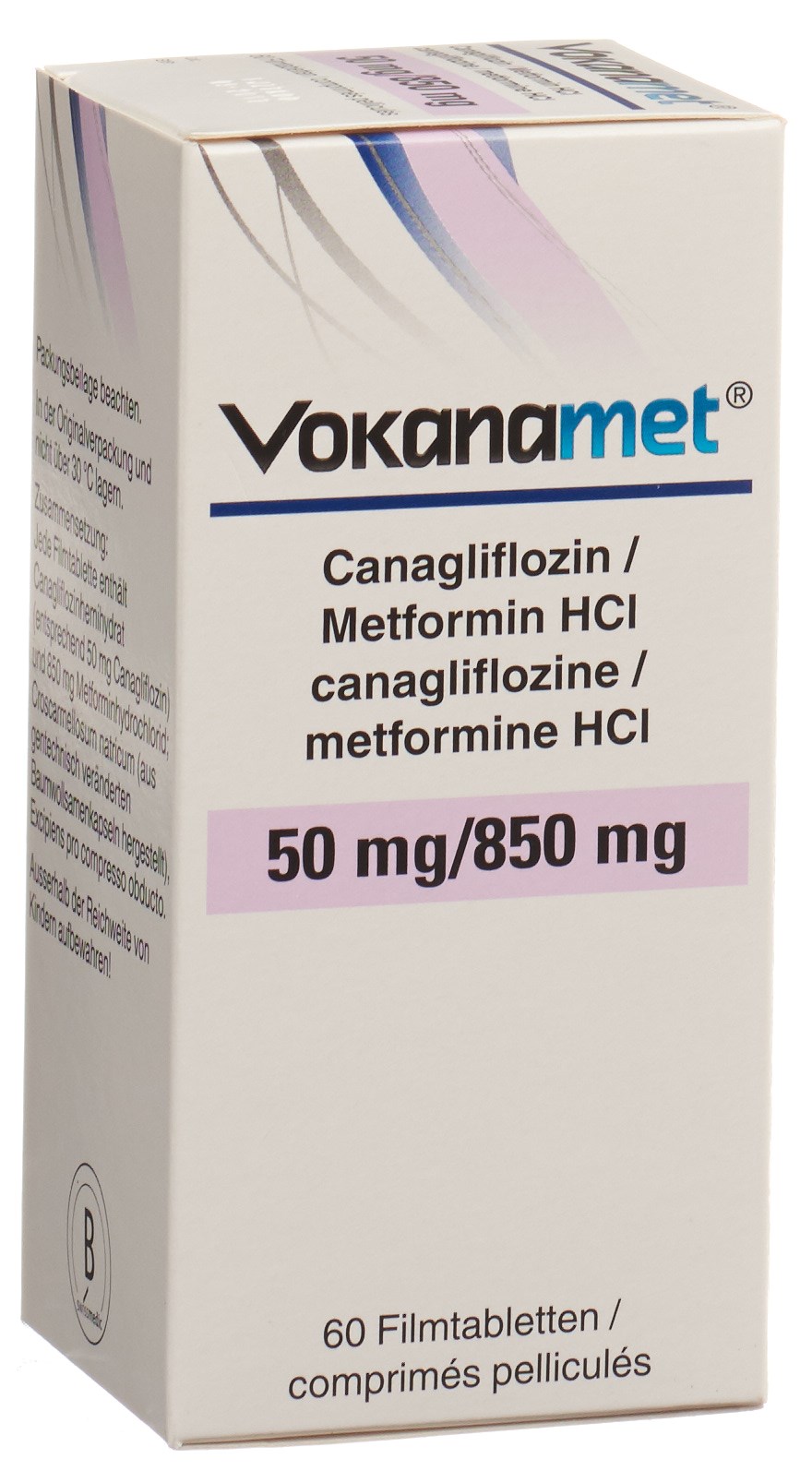 VOKANAMET Filmtabl 50/850 mg Ds 60 Stk, Hauptbild