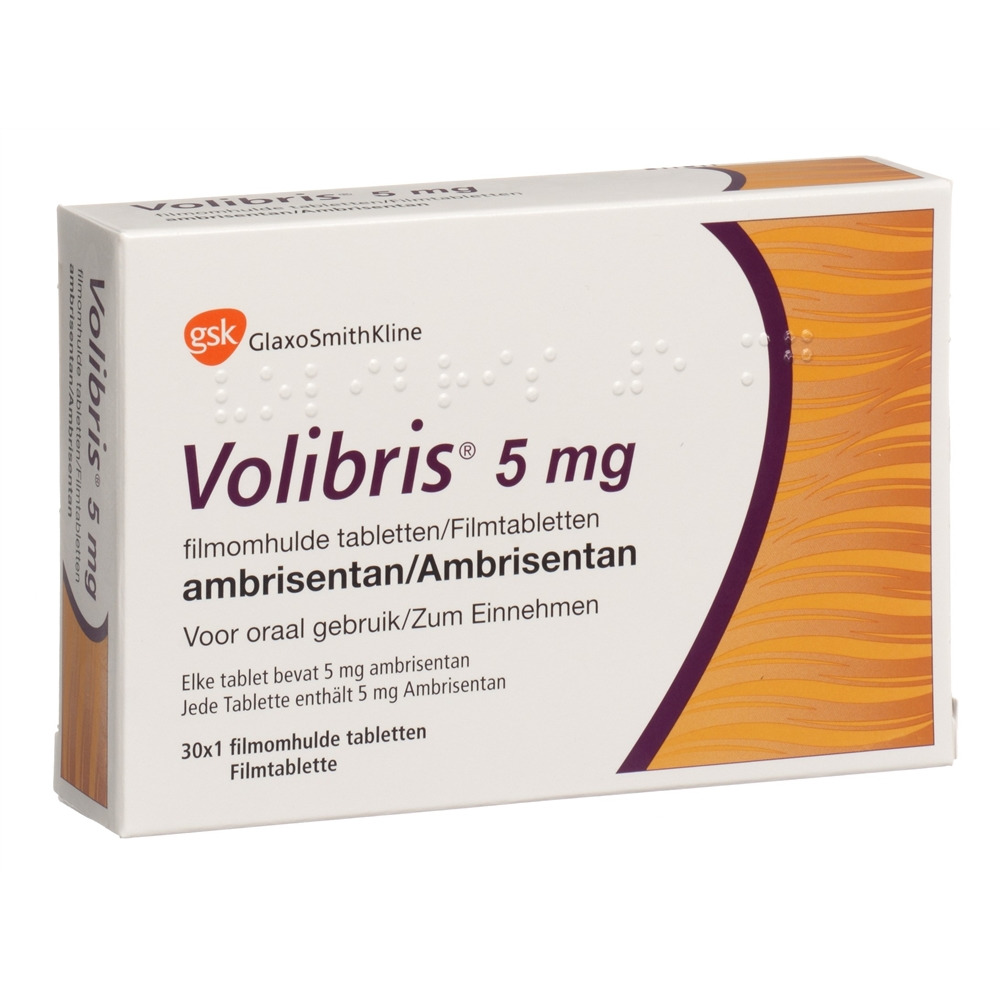 Volibris cpr pell 5 mg blist 30 pce, image principale