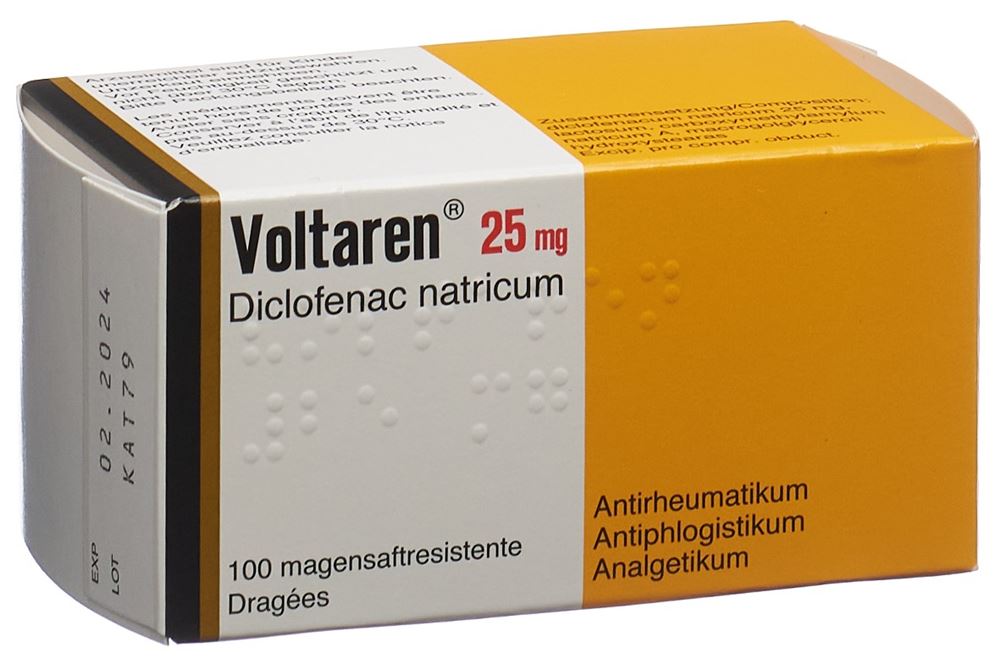 VOLTARENE Drag 25 mg Blist 100 Stk, Hauptbild