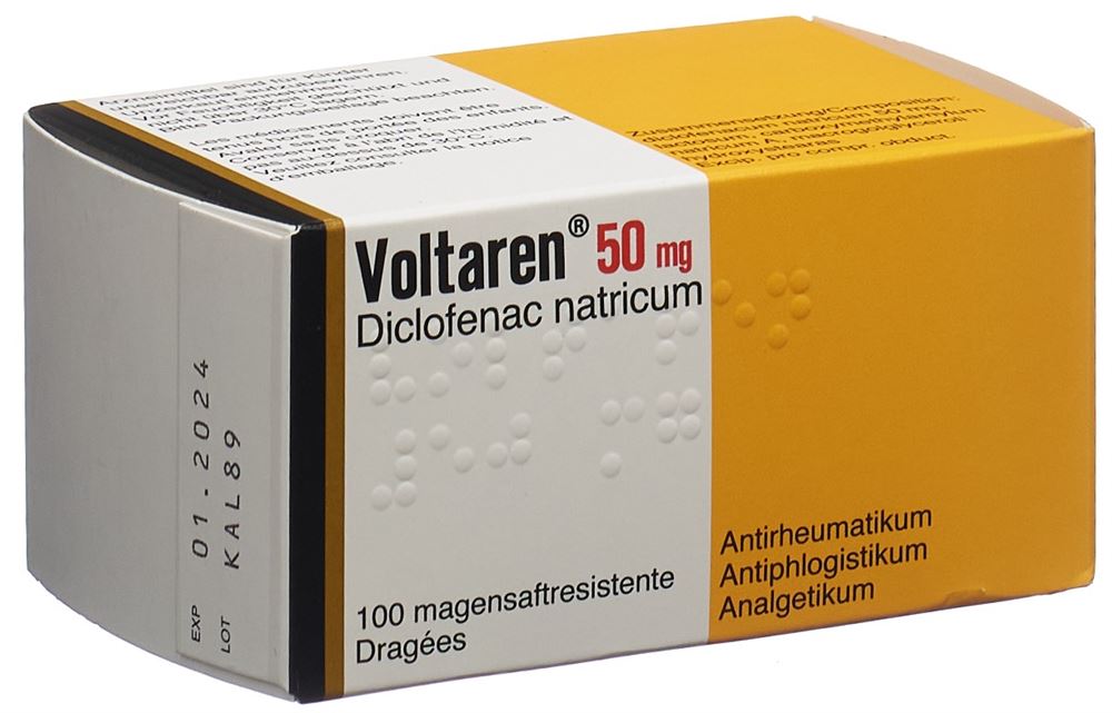 VOLTARENE Drag 50 mg Blist 100 Stk, Hauptbild