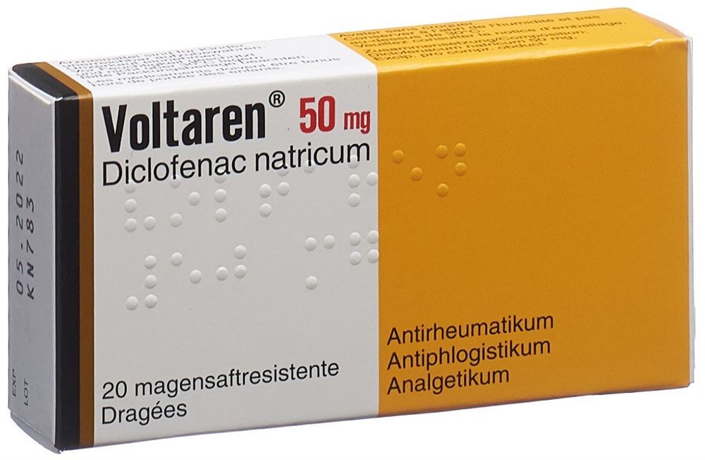 Voltaren Drag 50 mg Blist 20 Stk, Hauptbild