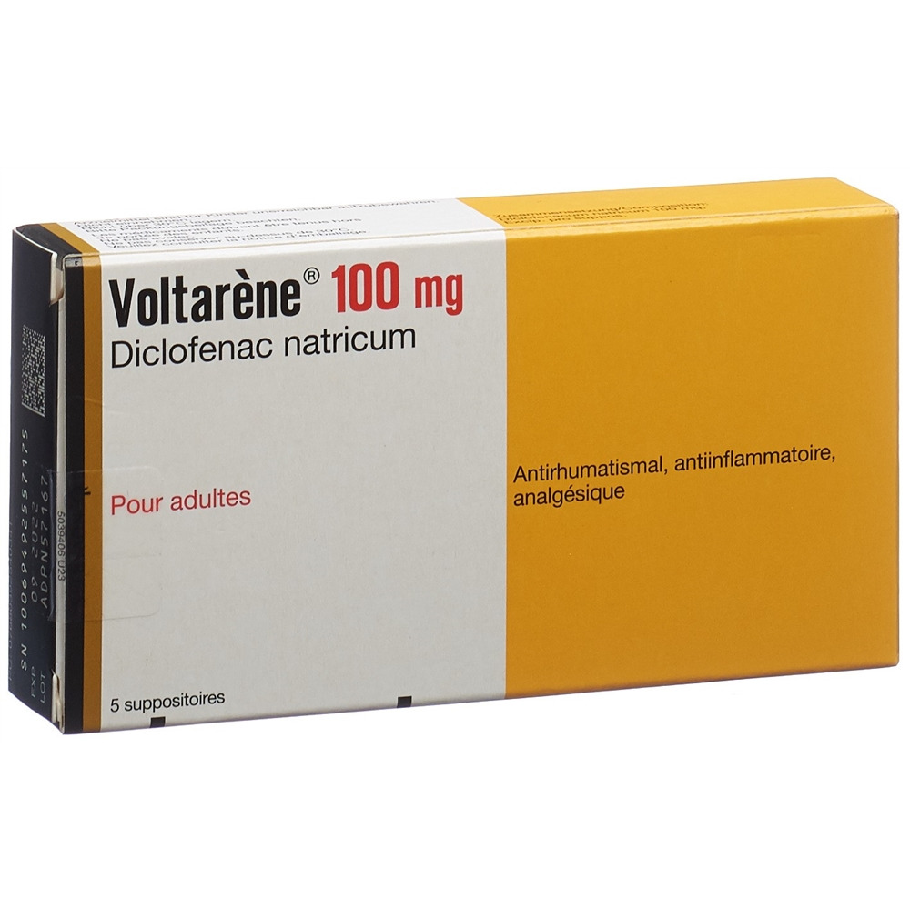 VOLTARENE Supp 100 mg Erw 5 Stk, Bild 2 von 2