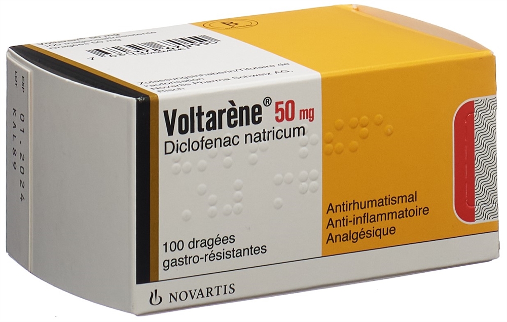 VOLTARENE drag 50 mg blist 100 pce, image 2 sur 2