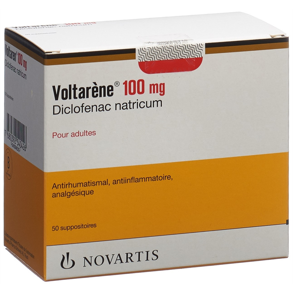 VOLTARENE supp 100 mg adult 50 pce, image 2 sur 2