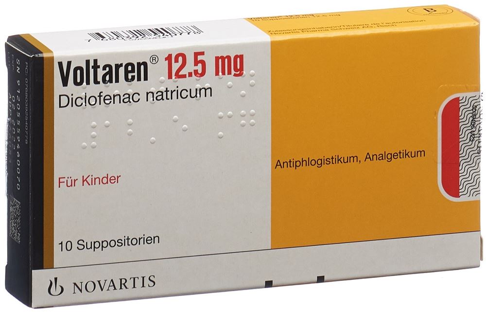 Voltaren supp 12.5 mg enf 10 pce, image principale