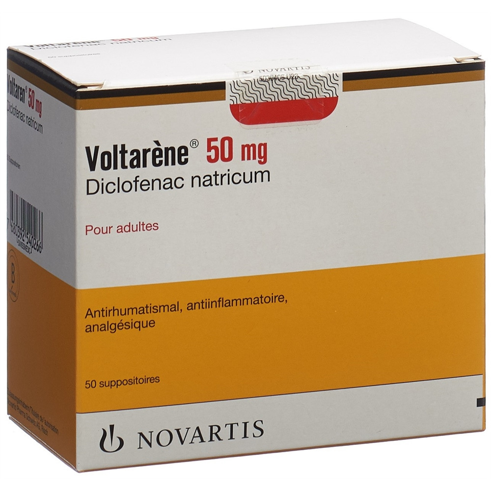 Voltaren supp 50 mg adult 50 pce, image 2 sur 2