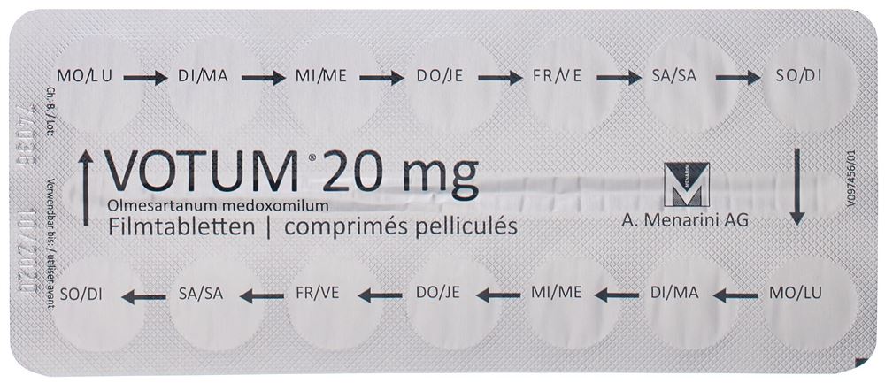 VOTUM cpr pell 20 mg blist 98 pce, image 2 sur 3