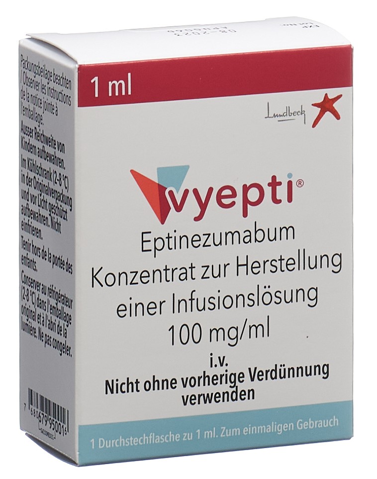 VYEPTI Inf Konz 100 mg/ml Durchstf 1 ml, Hauptbild