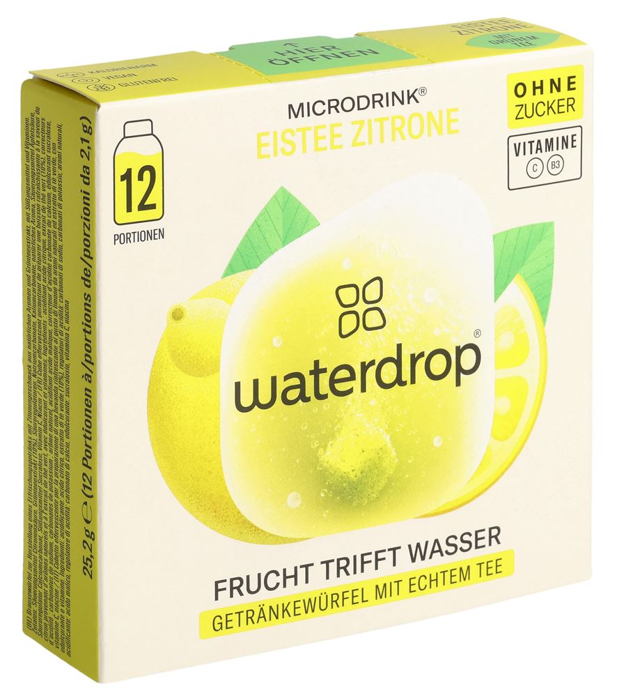 WATERDROP Eistee Zitrone ohne Zucker Box 25.2 g, Hauptbild