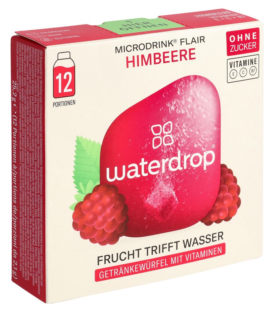WATERDROP Himbeere ohne Zucker Box 25.2 g, Hauptbild