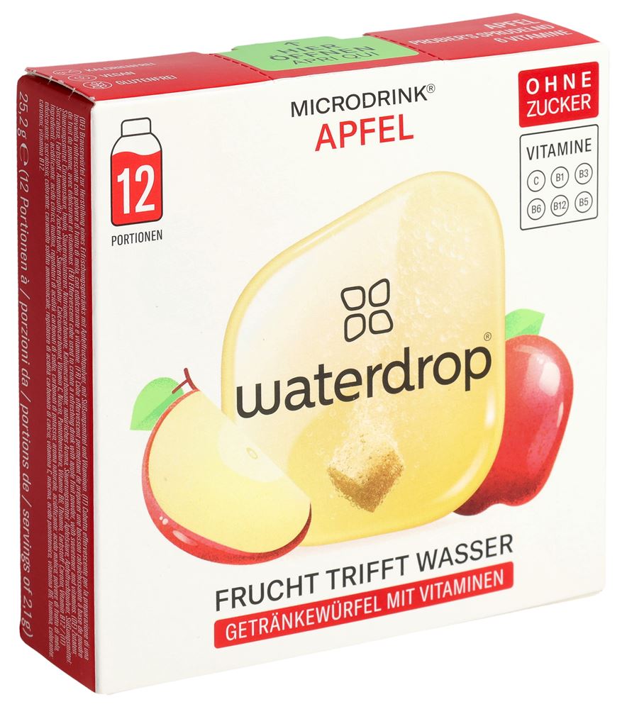 WATERDROP pomme sans sucre box 24 g, image principale