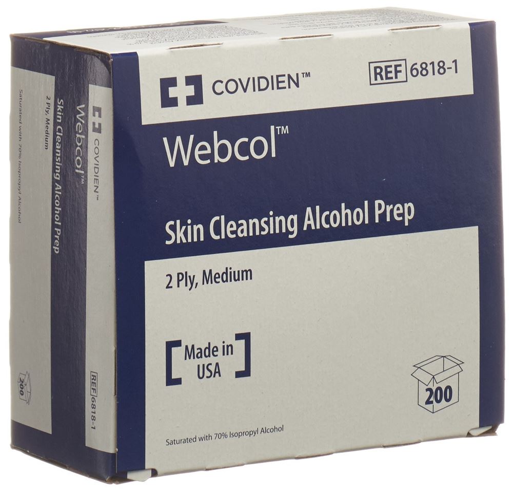 WEBCOL tampons alcool, image principale