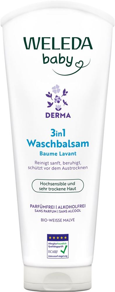 Weleda baby DERMA 3en1 baume lavant