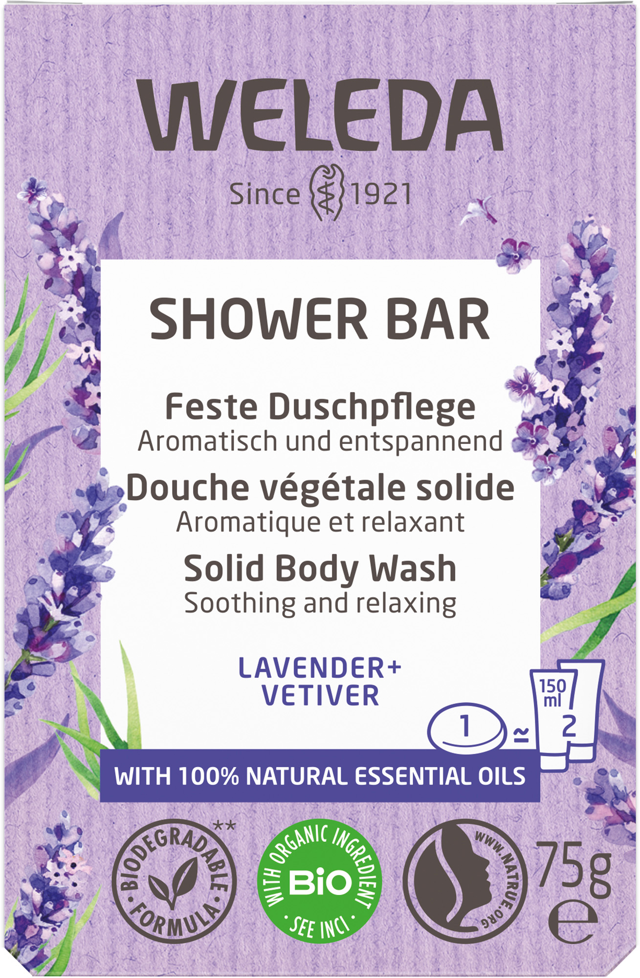 Weleda douche végétale solide, image principale