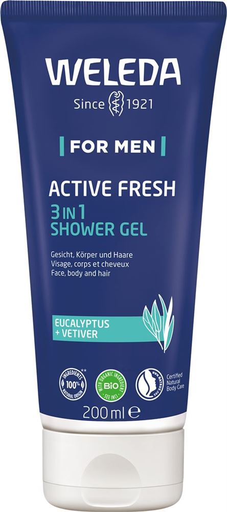 Weleda FOR MEN ACTIVE FRESH Gel Douche énergisant