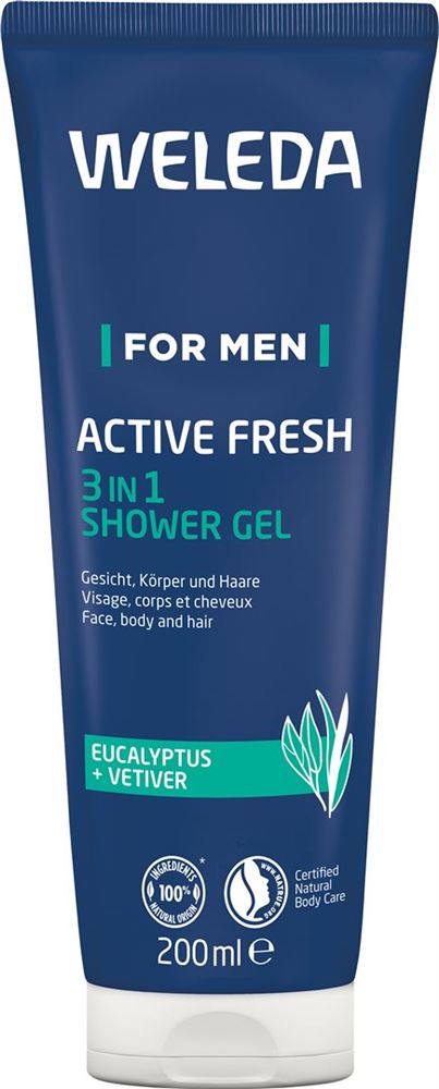 Weleda FOR MEN ACTIVE FRESH Gel Douche énergisant
