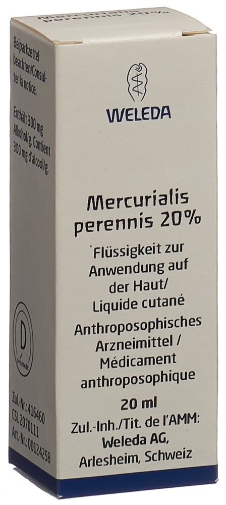 Weleda Mercurialis perennis 20 %, Hauptbild