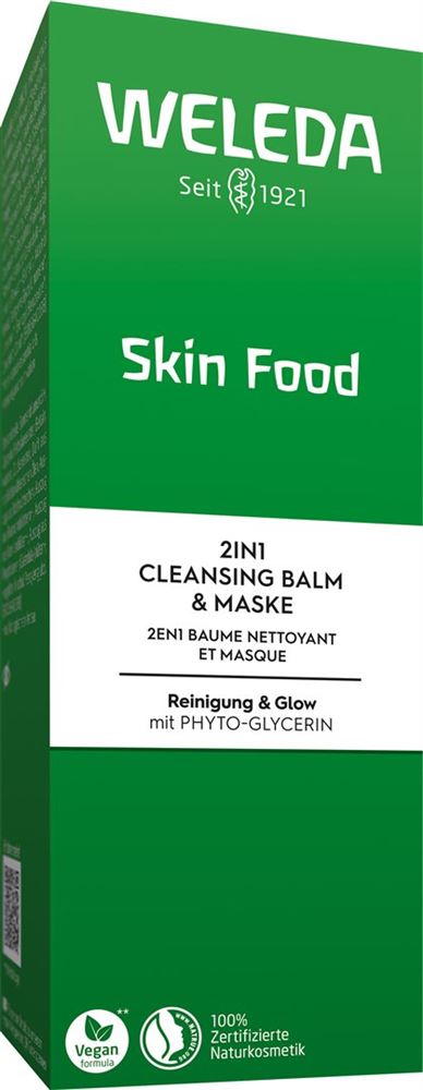 Weleda skin food 2en1 baume nettoyant & masque