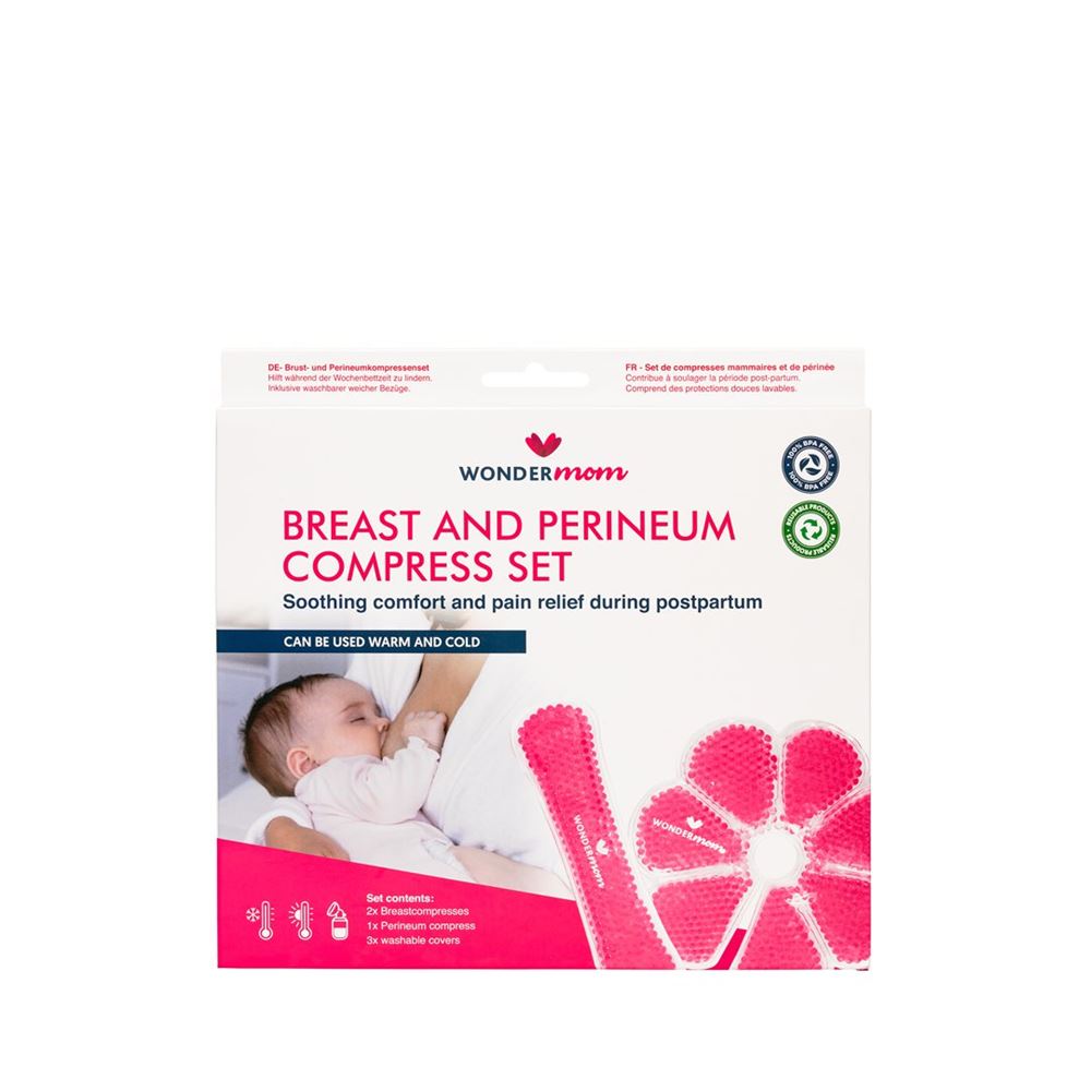 WONDERMOM set compresses mammaires & compresses de périnée apaisantes