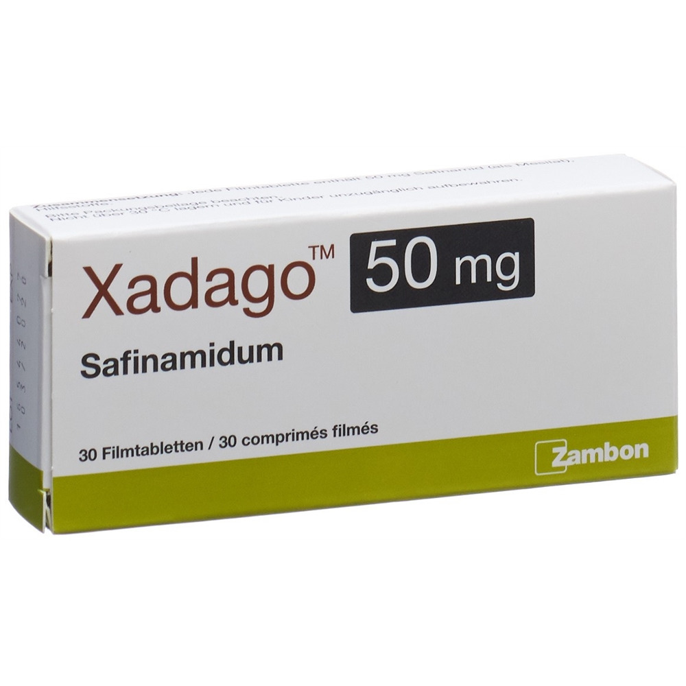 XADAGO cpr pell 50 mg blist 30 pce, image principale
