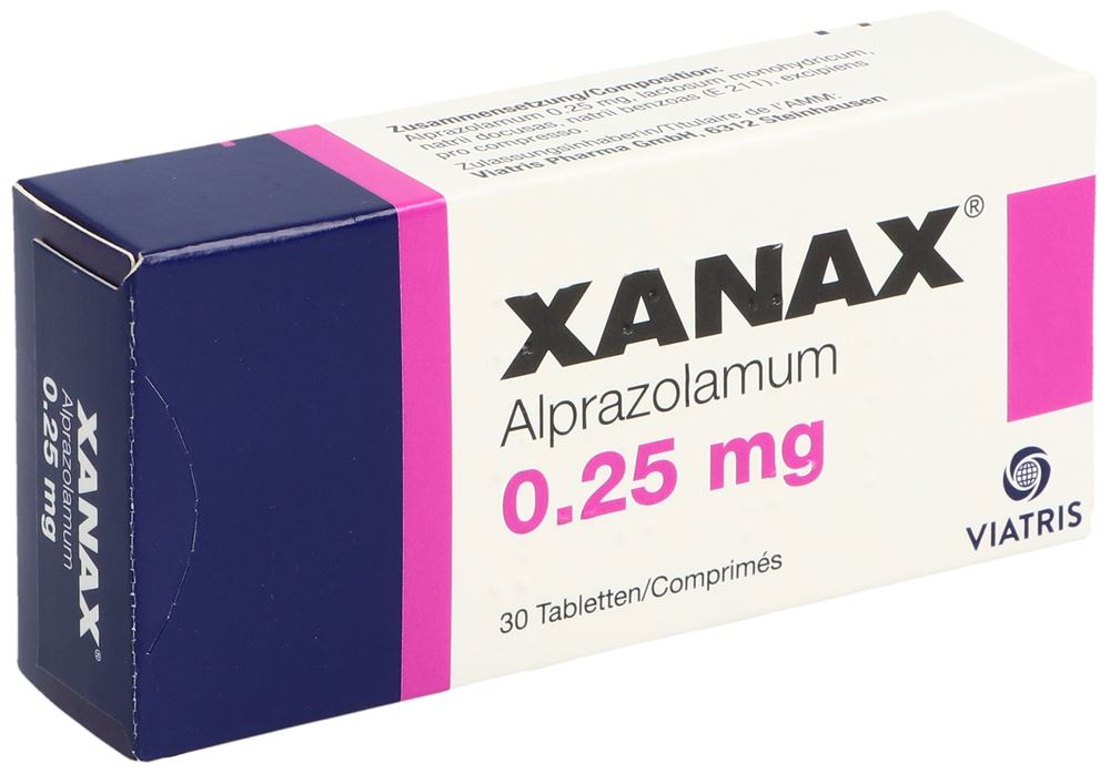 XANAX cpr 0.25 mg blist 30 pce, image principale