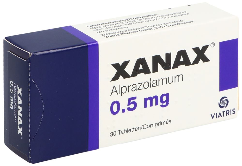 XANAX cpr 0.5 mg blist 30 pce, image principale