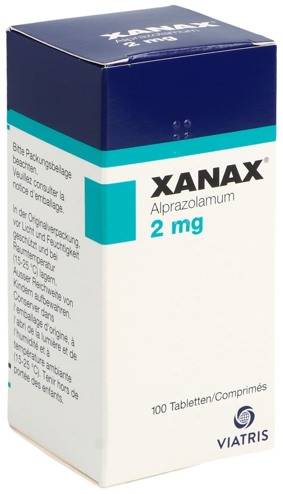 XANAX Tabl 2 mg Ds 100 Stk, Hauptbild