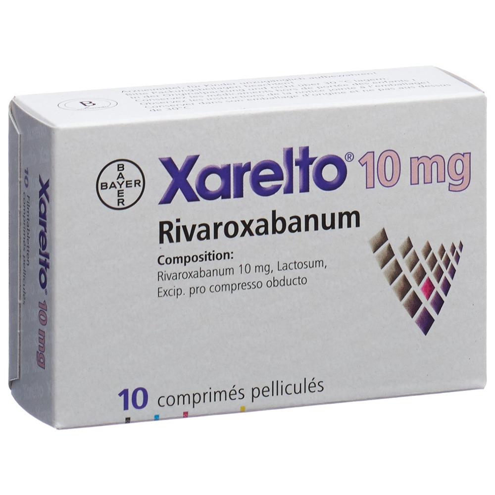 XARELTO cpr pell 10 mg blist 10 pce, image 2 sur 2