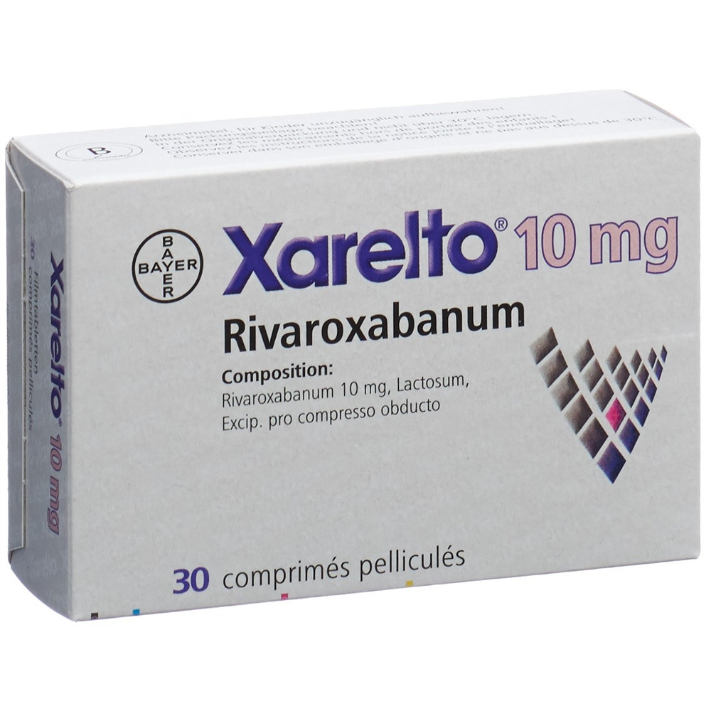 XARELTO cpr pell 10 mg blist 30 pce, image 2 sur 2