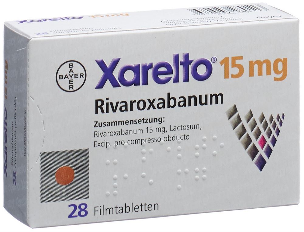 XARELTO cpr pell 15 mg blist 28 pce, image principale