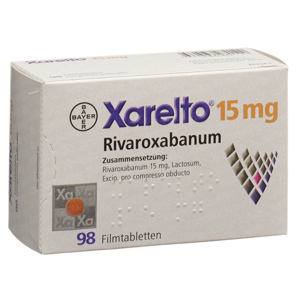 XARELTO cpr pell 15 mg blist 98 pce