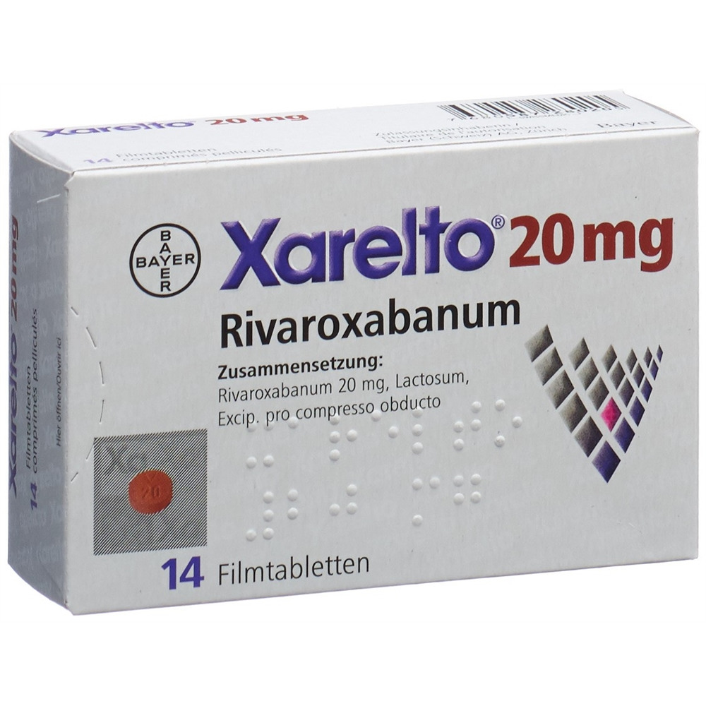 XARELTO cpr pell 20 mg blist 14 pce