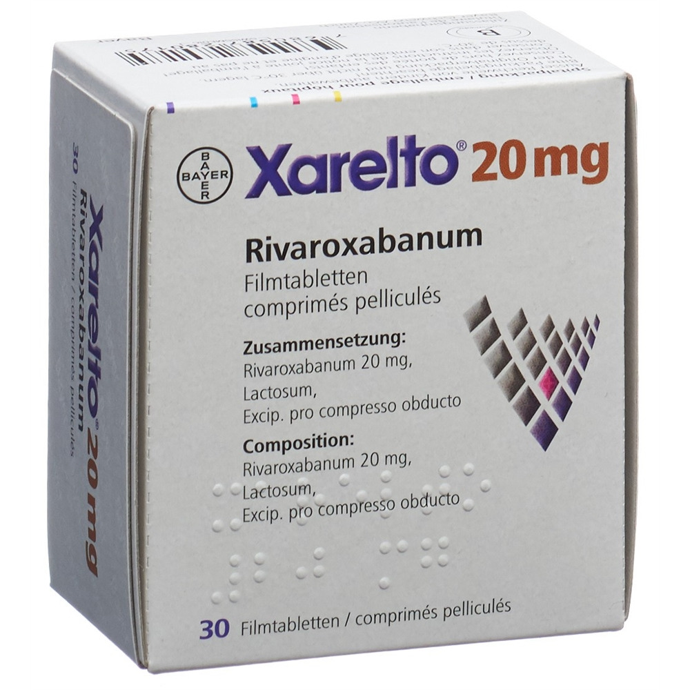 XARELTO cpr pell 20 mg blist ind 1 pce, image principale