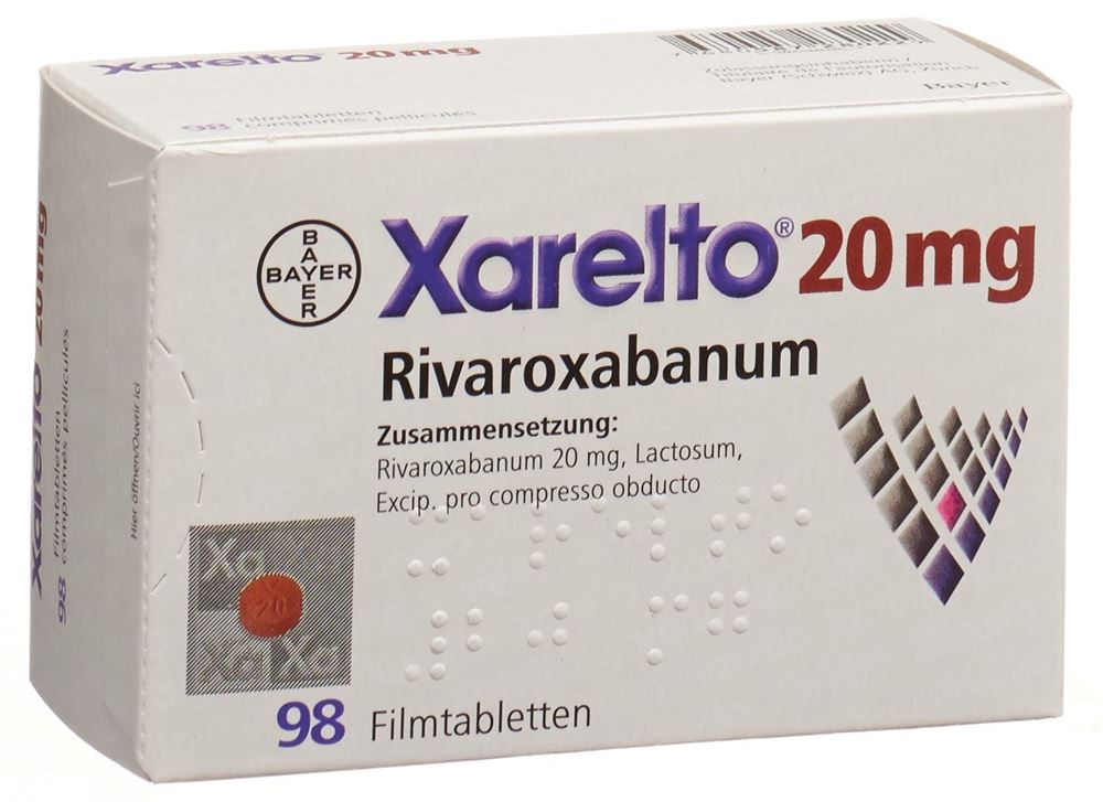 XARELTO cpr pell 20 mg blist 98 pce, image principale